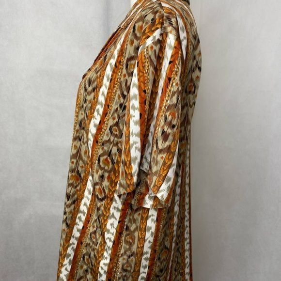 Renaissance sportswear Ladies vintage top eclectic print artsy size small USA - Picture 3 of 11